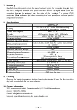 Preview for 8 page of TDE Instruments Digalox DPM72-AVP Instruction Manual