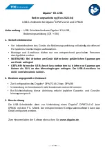 Preview for 1 page of TDE Instruments Digalox EX-USB Instruction Manual