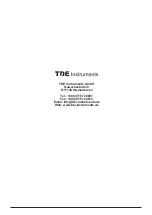 Предварительный просмотр 16 страницы TDE Instruments DPM802-TW Instruction Manual