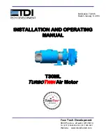 Preview for 1 page of TDI TURBOTWIN T30ML Installation And Operating Manual