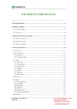TDINTEL XTUNER-T1 User Manual предпросмотр