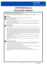 TDK-Lambda CHVM1R5 Series Instruction Manual предпросмотр