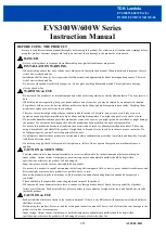 Предварительный просмотр 1 страницы TDK-Lambda EVS300W Series Instruction Manual