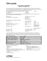 Preview for 4 page of TDK-Lambda Genesys GENH6-100 User Manual