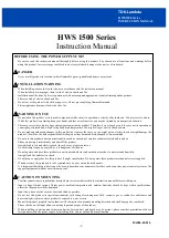 Предварительный просмотр 1 страницы TDK-Lambda HWS 1500 Series Instruction Manual