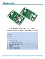 Preview for 1 page of TDK-Lambda i7C A-C03-EVK-S1 Series Manual