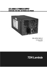 Предварительный просмотр 1 страницы TDK-Lambda IM-LZSA1000-2 Installation, Operation And Maintenance Manual