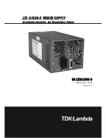 TDK-Lambda LZS-A1500-3 Installation, Operation And Maintenance Manual предпросмотр