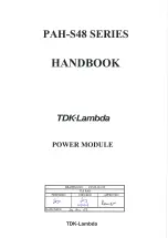 Preview for 1 page of TDK-Lambda PAH-S48 series Handbook