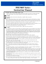 Предварительный просмотр 1 страницы TDK-Lambda PFE500F Series Instruction Manual