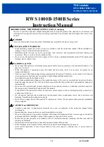 TDK-Lambda RWS 1500B Series Instruction Manual preview