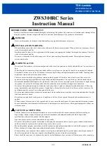 Preview for 1 page of TDK-Lambda ZWS300RC Series Instruction Manual