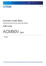 TDK ACM-V Series Manual preview