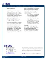 Preview for 13 page of TDK FReta Series Datasheet