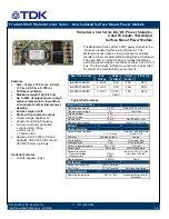 Preview for 1 page of TDK Metamere iAA Series Product Brief