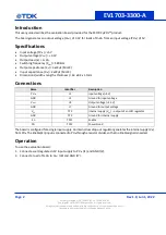 Предварительный просмотр 2 страницы TDK mPOL EV1703-3300-A User Manual