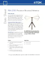 Preview for 1 page of TDK PBA-2030 Datasheet