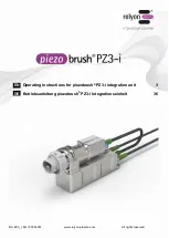 TDK relyon plasma piezo brush PZ3-i Operating Instructions Manual preview