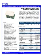 Preview for 1 page of TDK Supereta iQN48006A350V Specifications