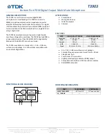 TDK T3903 Manual preview
