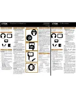 Preview for 3 page of TDK WR700 User Manual