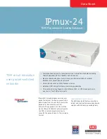 TDM IPmux-24 Datasheet preview