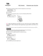 Preview for 9 page of TDS VG2 Series Maintenance Manual