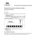 Preview for 1 page of TDS VSi Series Maintenance Manual