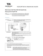 Preview for 3 page of TDS VSi Series Maintenance Manual