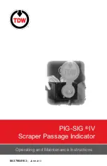 TDW PIG-SIG IV Operating And Maintenance Instructions Manual preview