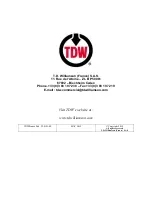 Preview for 52 page of TDW POLYSTOPP Operation And Maintenance Instruction