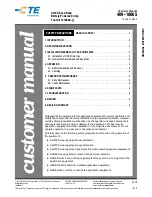 TE Connectivity 1213890-1 Customer'S Manual предпросмотр