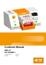 TE Connectivity 2234800-1 Customer'S Manual предпросмотр