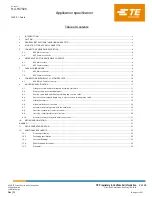 Preview for 2 page of TE Connectivity 2351378-1 Application Specification