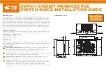 TE Connectivity 2352903 Series Quick Installation Manual preview