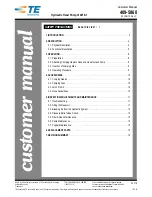 TE Connectivity 314979-1 Customer'S Manual preview