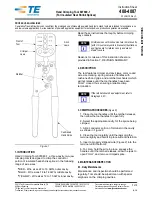 TE Connectivity 607949-1 Original Instructions предпросмотр