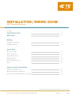 Preview for 1 page of TE Connectivity AST20PT Installation And Wiring Manual