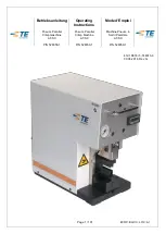 TE Connectivity AT-SC Operating Instructions Manual preview