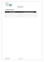 Preview for 3 page of TE Connectivity CV1032-000 Operation And Maintenance Manual