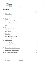 Preview for 4 page of TE Connectivity CV1032-000 Operation And Maintenance Manual