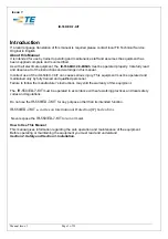 Preview for 5 page of TE Connectivity CV1032-000 Operation And Maintenance Manual