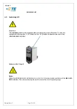 Preview for 21 page of TE Connectivity CV1032-000 Operation And Maintenance Manual