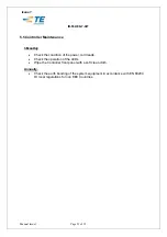 Preview for 25 page of TE Connectivity CV1032-000 Operation And Maintenance Manual