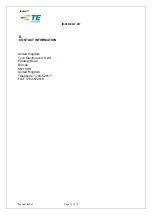 Preview for 32 page of TE Connectivity CV1032-000 Operation And Maintenance Manual