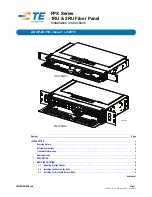 Preview for 1 page of TE Connectivity FPX 1RU Installation Instructions Manual