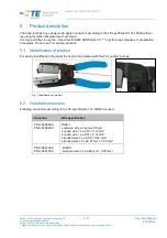 Preview for 10 page of TE Connectivity Hand tool for AMP DUOPLUG 2.5 Operation Manual