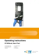 TE Connectivity HT40 Operating Instructions Manual preview