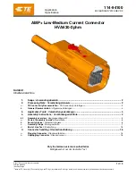 TE Connectivity HVA630-2phm Manual preview