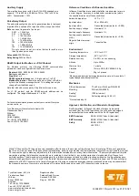 Предварительный просмотр 4 страницы TE Connectivity Integra Ri3 Installation And Operating Instructions